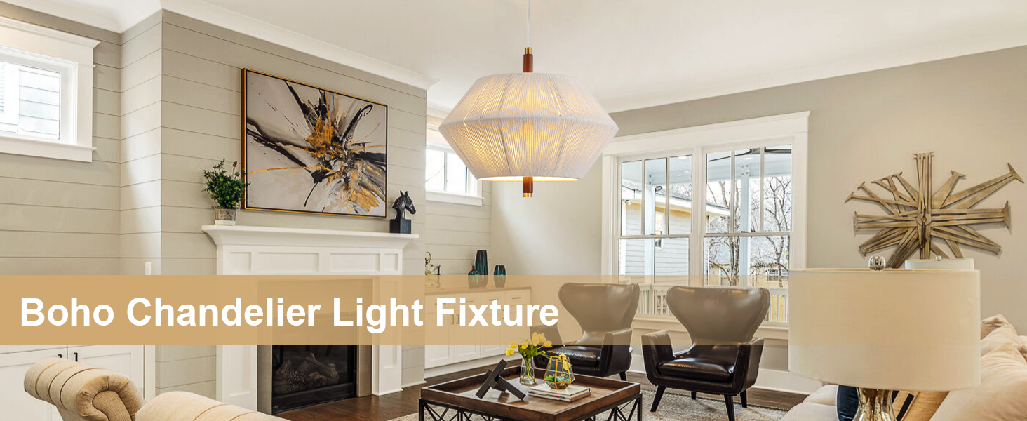 boho chandelier light fixture