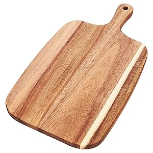wood cutting board with handle