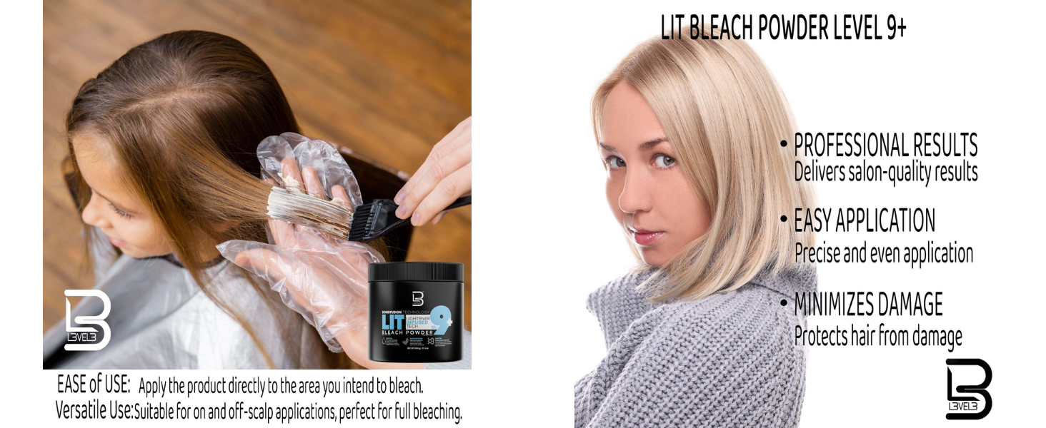 hair lightener powder bonding bleach powder highlights balayage professional hair bleach