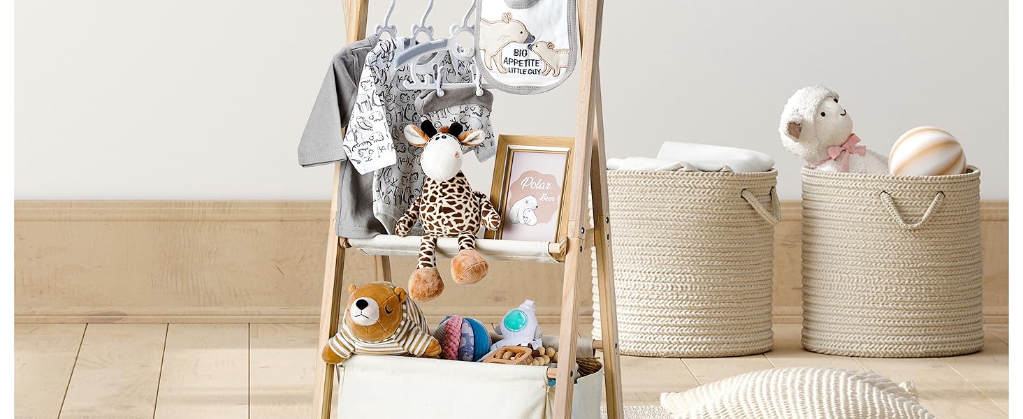 wooden baby shower crate closet
