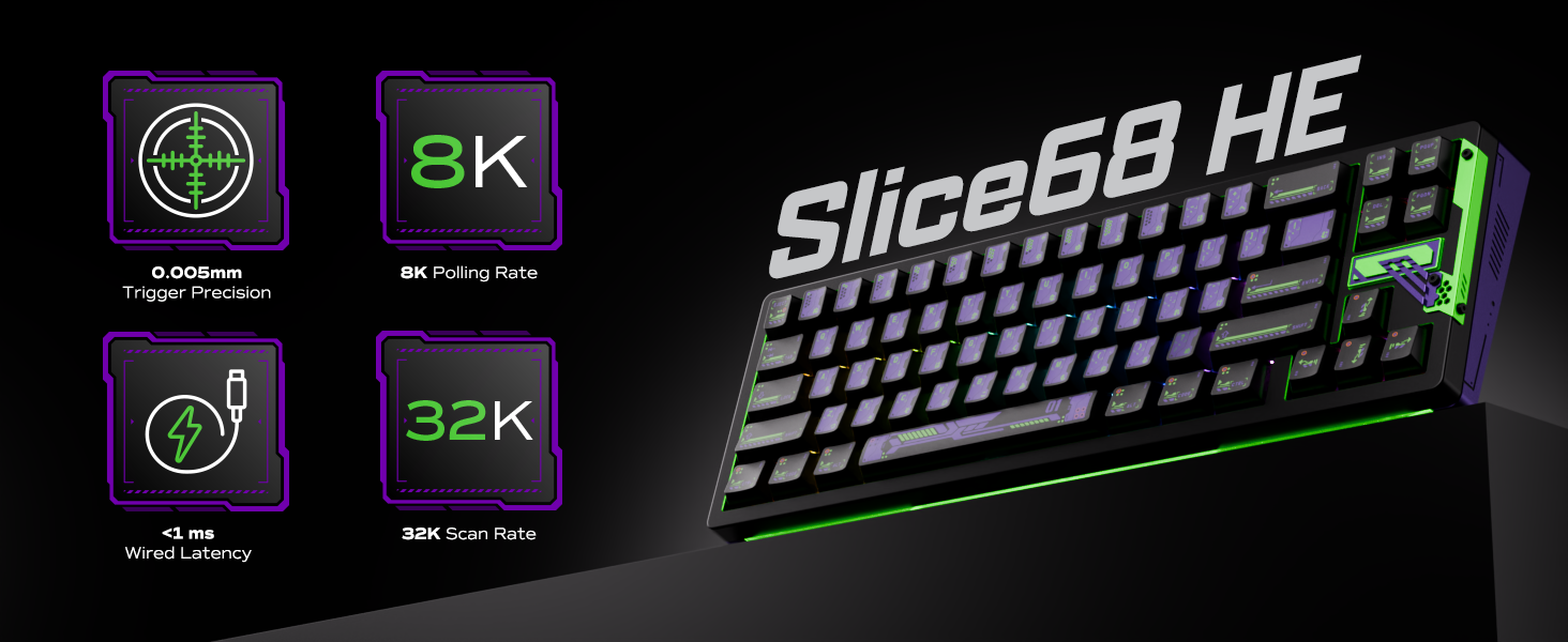 OOCTPK Chilkey Slice68 HE Gaming Keyboard