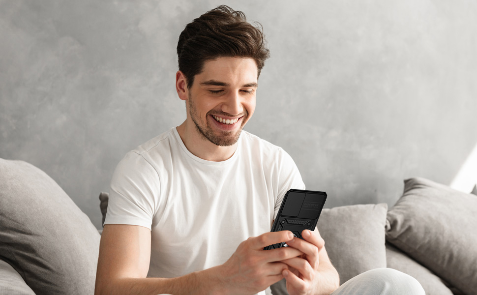 Galaxy S22 Plus Military-Grade 2nd gen with Slide Camera Lens Cover Magnetic Ring Holder Case