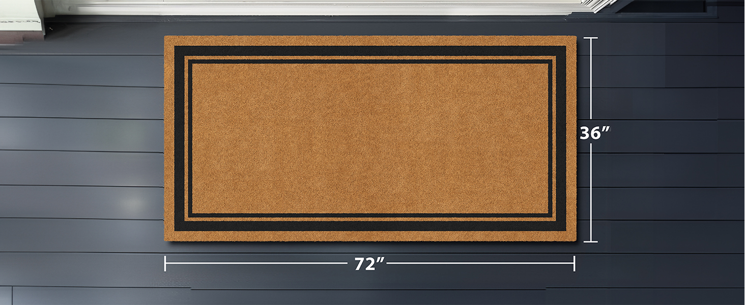 Welcome Doormat Outdoor Entrance Non-Slip Durable Coir Front Door All-Weather Welcome Slip-Proof