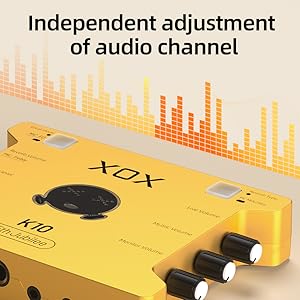 XOX K10 音声ミキサー Amazon.com: XOX K10 live streaming audio interface for