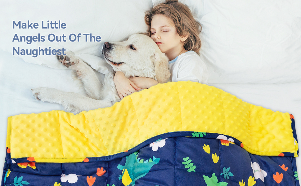 Insugar Kids Weighted Blanket 5 Pounds, 36" x 48", Fleece