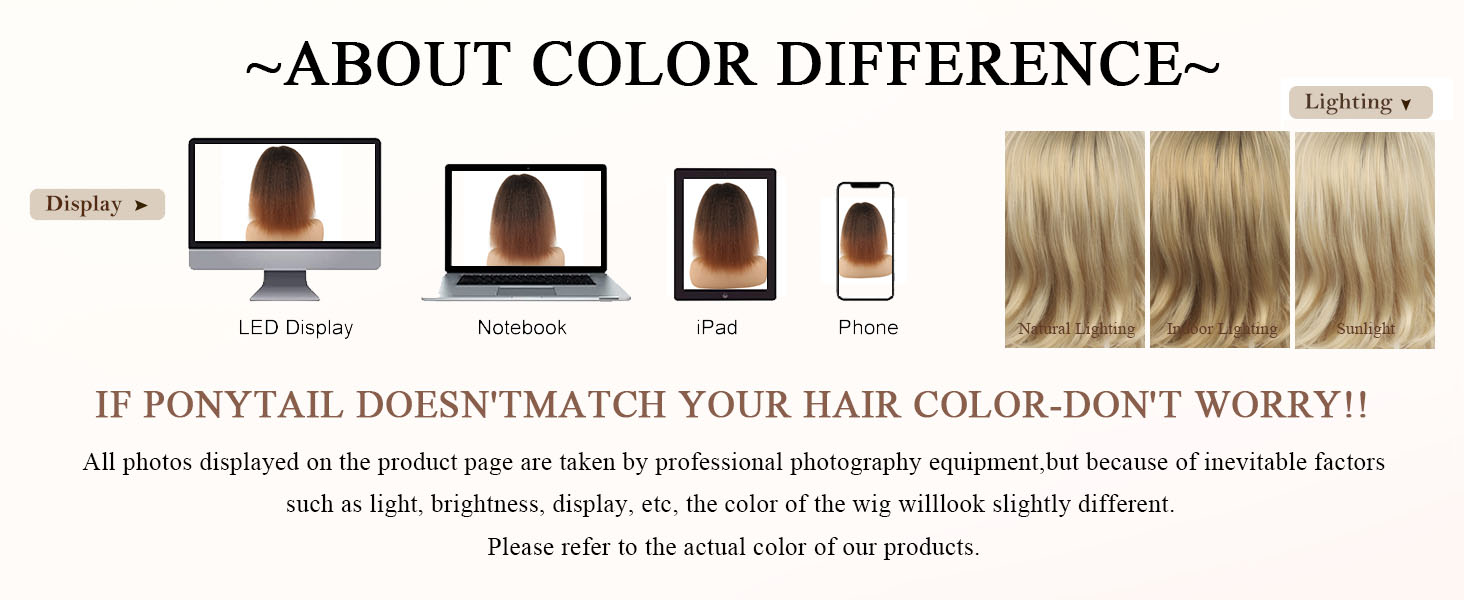 Ombre Drawstring Ponytail