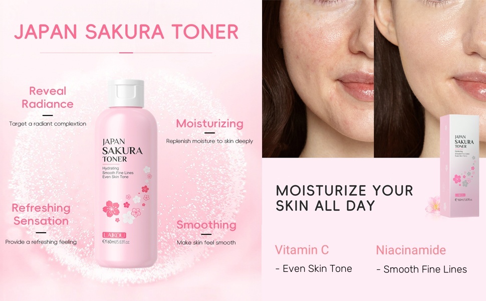 Amazon.com : Hydrating Toner Cherry Blossom Face Toner Dry