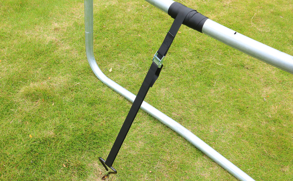 Heavy Duty Trampoline Stakes Anchors High Wind,Galvanized