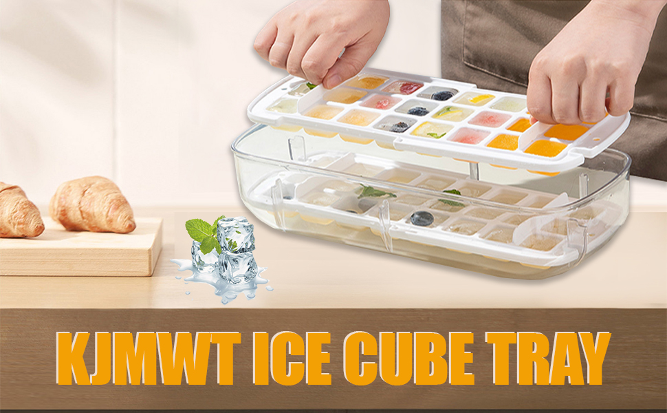 Ice Cube Tray Mold Trays Ice Trays for Freezer with Lid