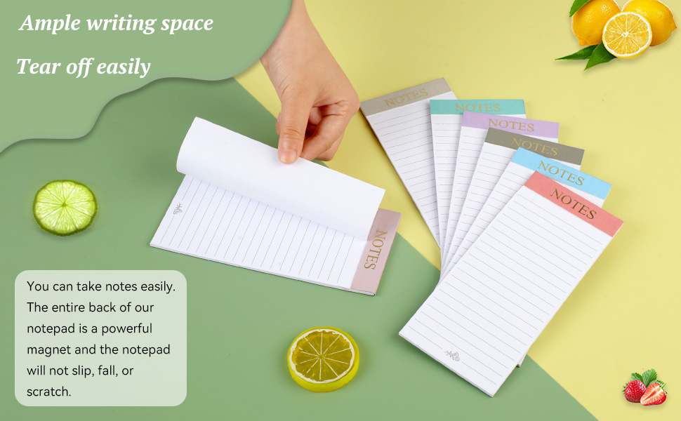 Utron 7 Pack Magnetic Notepads for RefrigeratorUtron 7 Pack Magnetic Notepads for Refrigerator