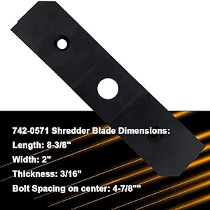 Amazon.com : KINTLE 781-0490 742-0571 Chipper/Shredder Blade