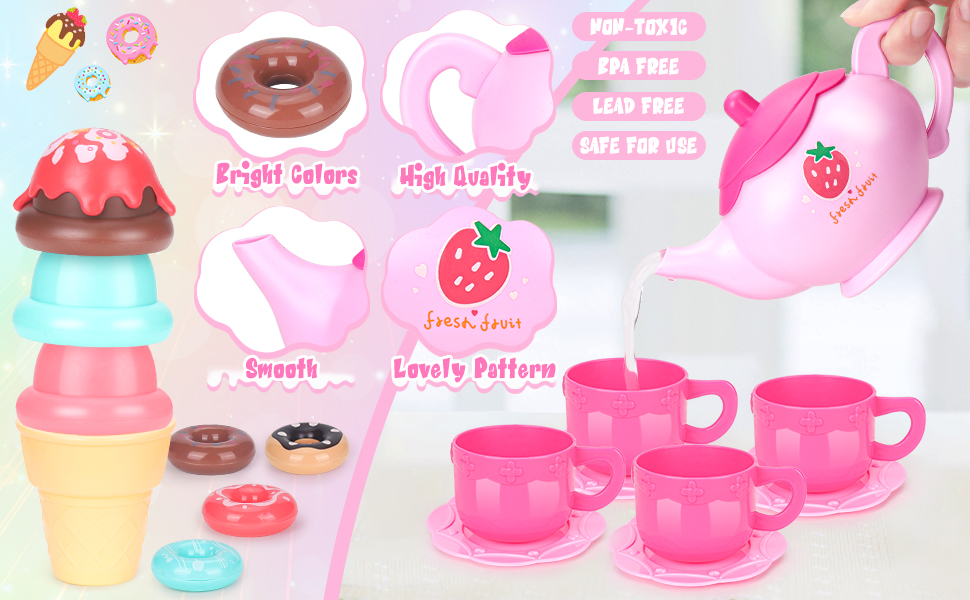 Kids Tea Set for Little Girls