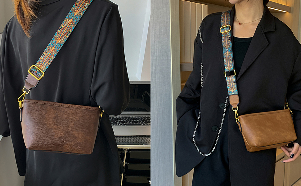 Xzyden Purse Strap, 4cm Wide Purse Straps Replacement Dual