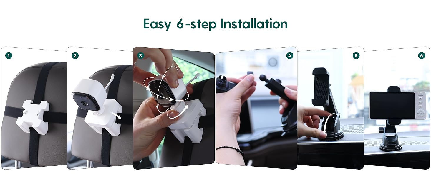 baby car camera monitor wireless car seat camera for baby rear facing backseat carseat video 720p