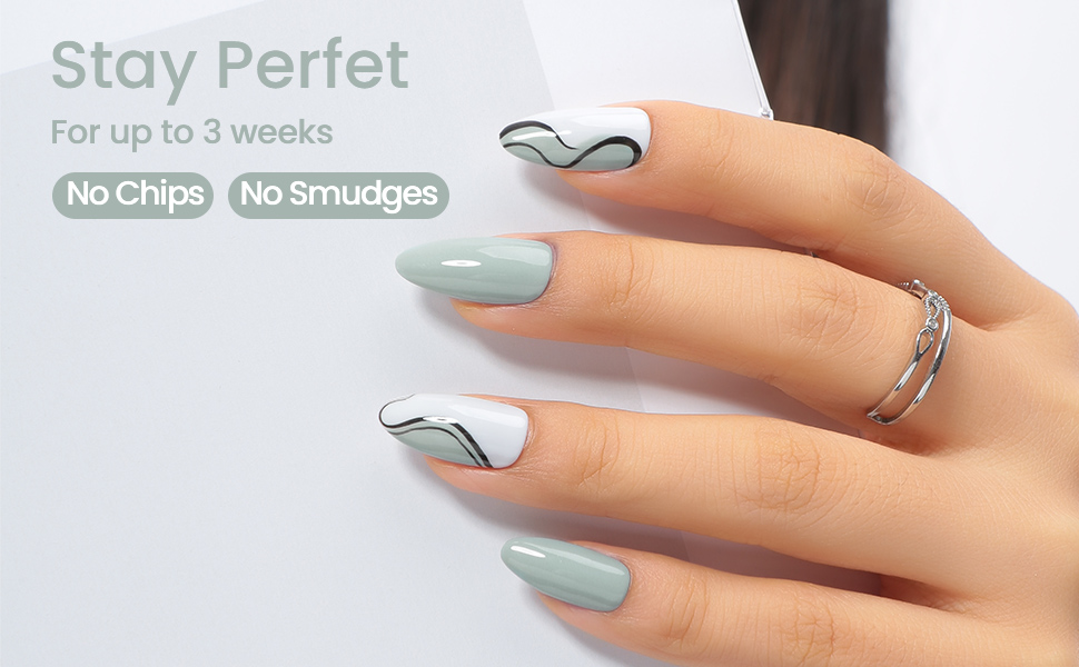 light blue gel nail polish