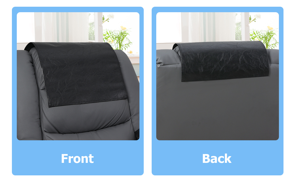 Premium Headrest Cover for Recliner Chair, Vinyl Leather furniture Sofa Headrest