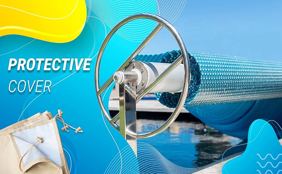 ARDILA VEELA Solar Blanket Cover for Pool Pool Reel