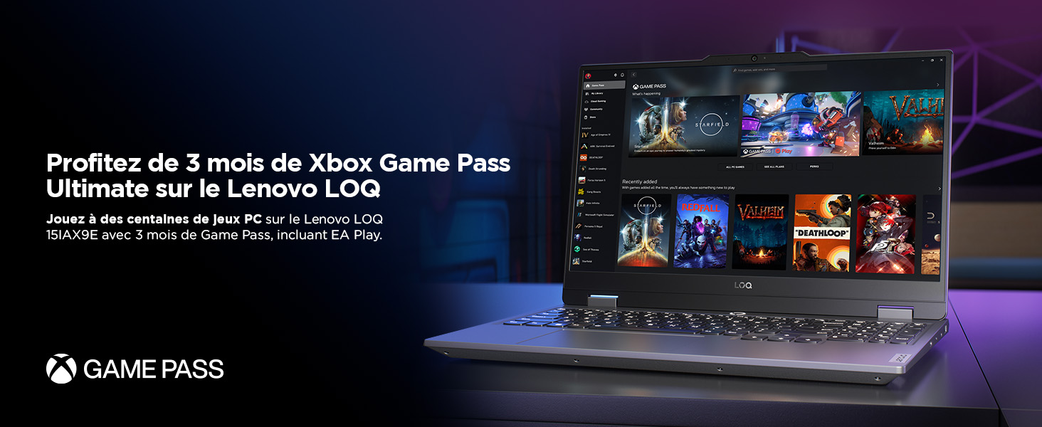 Lenovo LOQ 15IAX9E - Ordinateur Portable Gaming 15.6'' FHD 144Hz