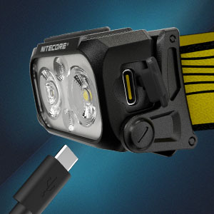 USB-C rechargeable via built-in port