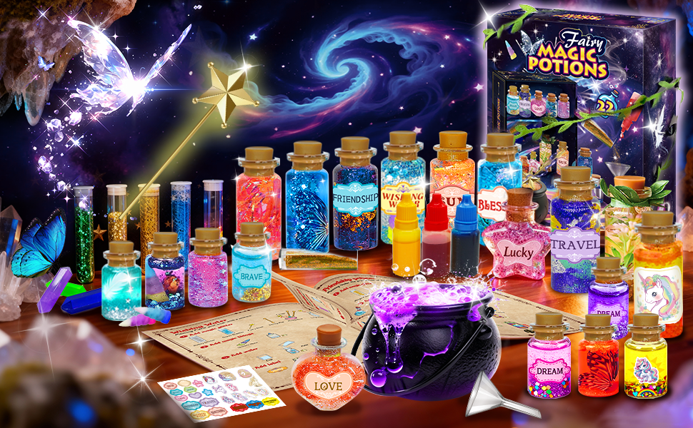 Fairy magic potions kit for girls