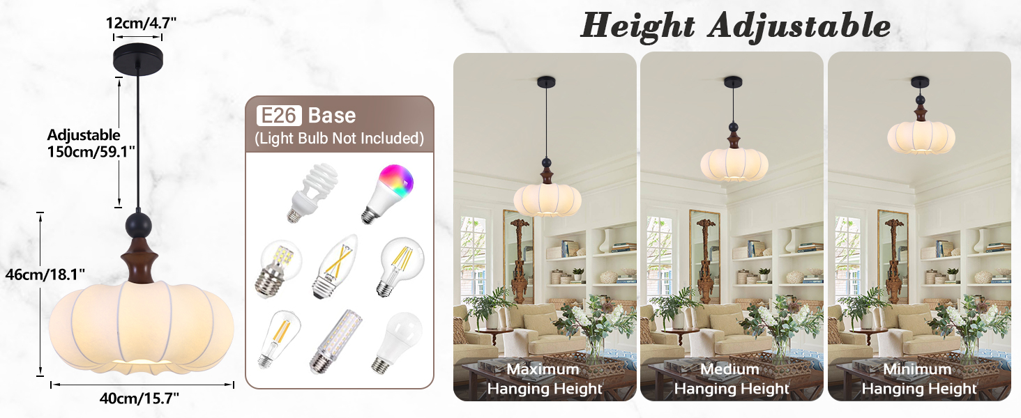 Japanese Lantern Pendant Light