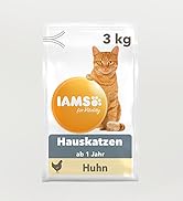 IAMS for Vitality Indoor Katzenfutter trocken - Trockenfutter für Hauskatzen ab 1 Jahr, 3 kg