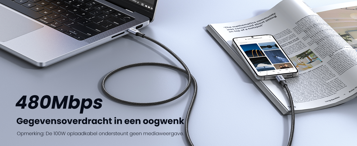 USB C naar USB C kabel 100W