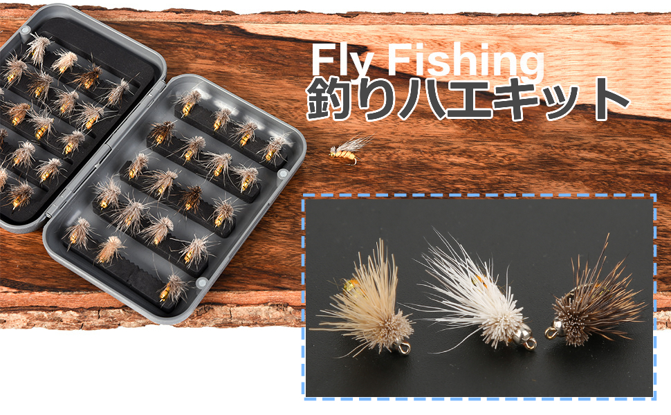 完成品 フライ 毛バリ 350点 Amazon.co.jp: 完成フライ 40点入 テンカラ 毛ばり 毛鉤 ドライ