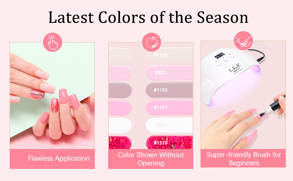 holiday gel nail polish set