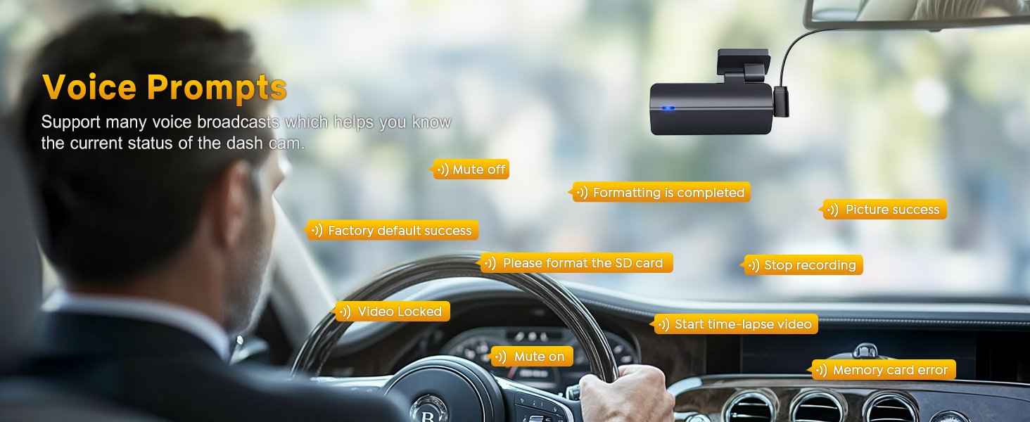GKU Dash Cam - Compact Design and Easy Installation