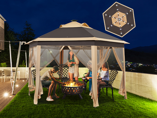 ヒョンジェ Amazon.com : Yaheetech 13x13 Pop Up Gazebo Outdoor Canopy