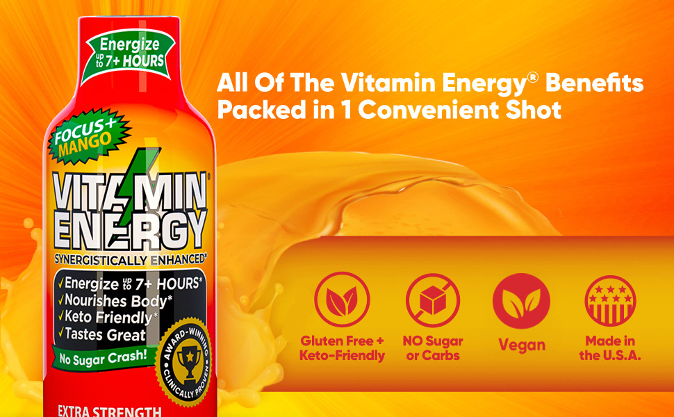vitamin energy hot focus mango extra strength energy drink
