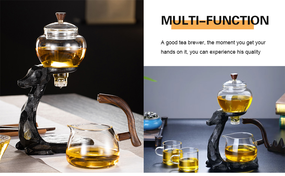 Tea Pot, Lazy Kungfu Drip Teapot with Infuser