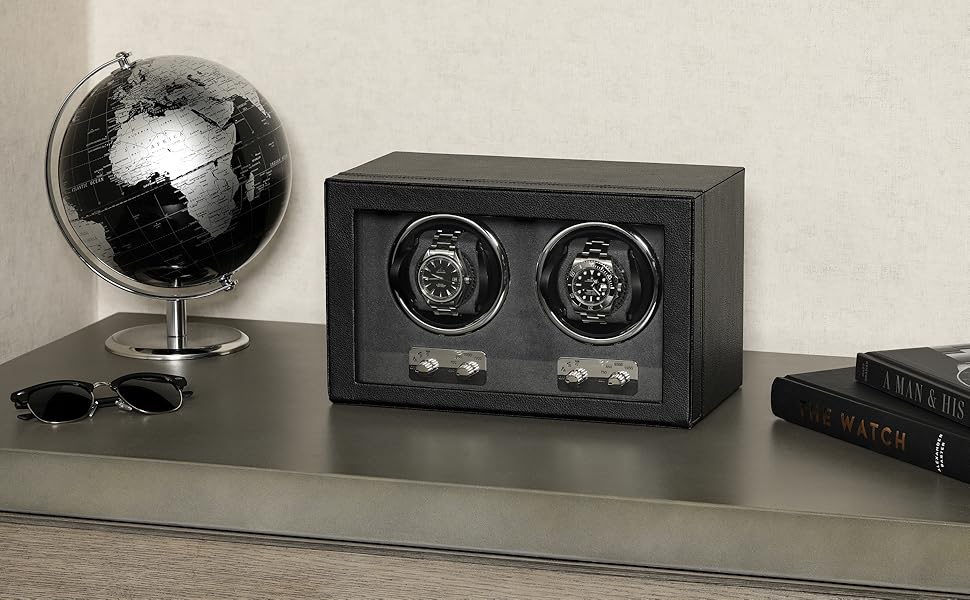 watch winder winding insert rotator fashion wood cases slot wooden relojero organizer titanium