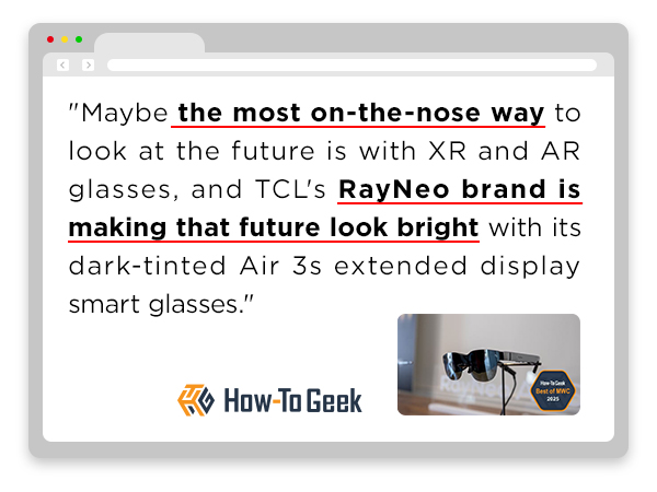 RayNeo Air 3s XR Glasses