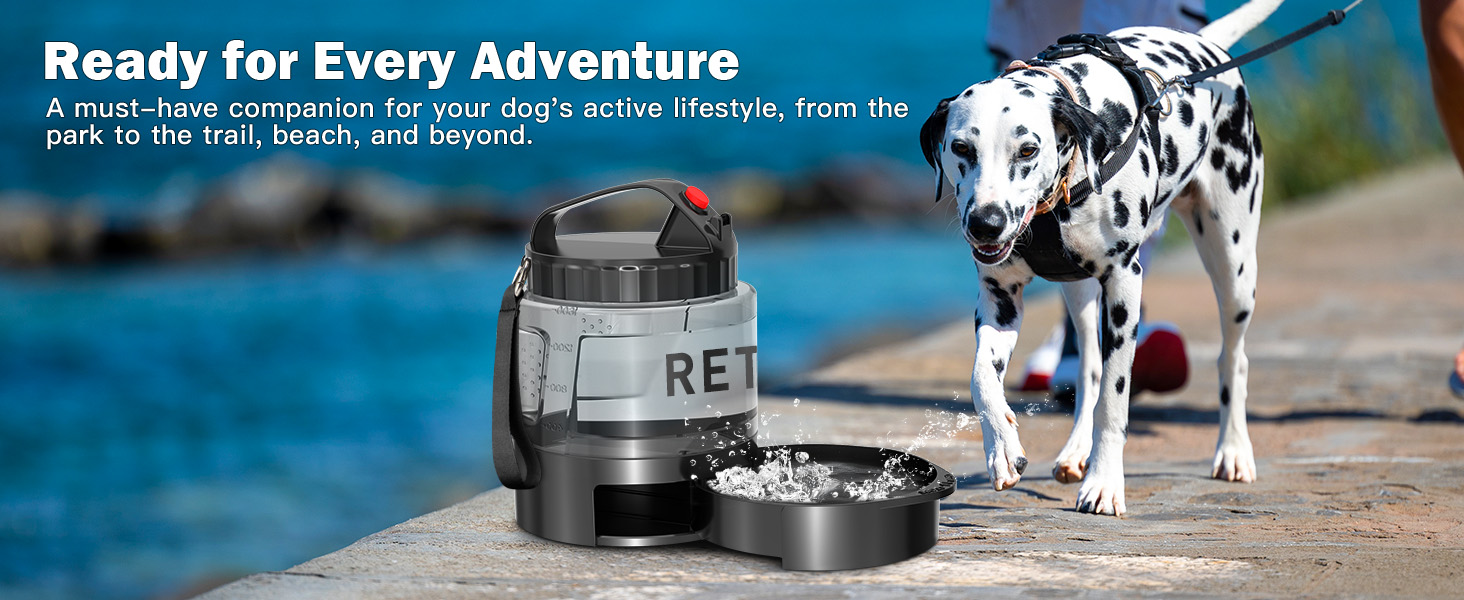 outdoor car travel dog hiking gear dog camping essentials pet water fountain