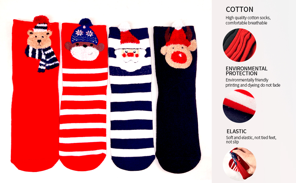 Chirstmas Socks for Women Christmas Gifts Socks for Friends Families Group Coworkers Teacher