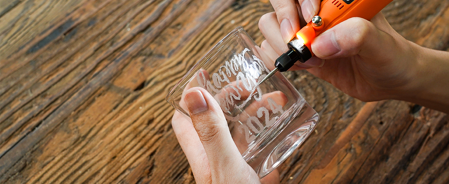 HARDELL Mini Cordless Rotary Tool Kit with 61 Accessories