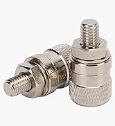 TenNuoDa 2 Stück 4 Mm Bananenbuchse Stromklemme, M8 X 35 Mm Klinkenklemme, Vernickelte Messing-Ho...