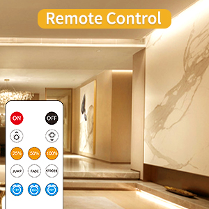 100FT Led COB strip light warm white Can be controlled by remote control