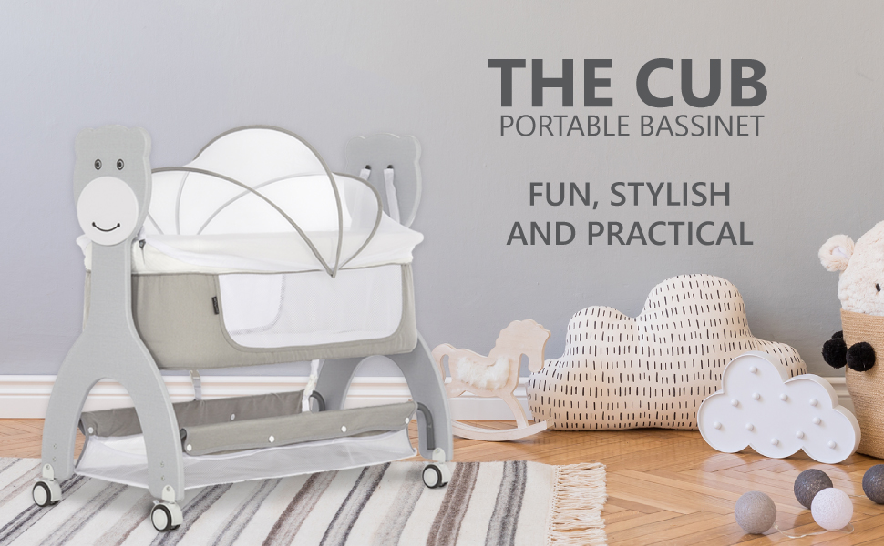 Dream On Me Cub Portable in Beige, MultiUse Baby