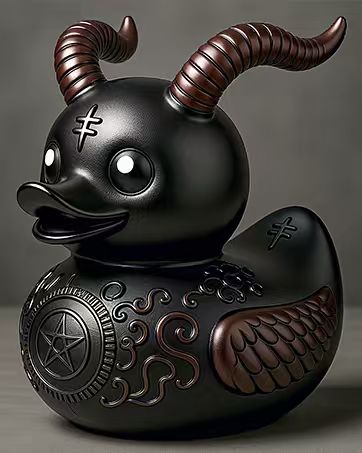 DARK DUCKS ALL COLLECTION ダークダックス Amazon.com: FALLTY Punk Duck Goth Resin Duck, Satan Duck