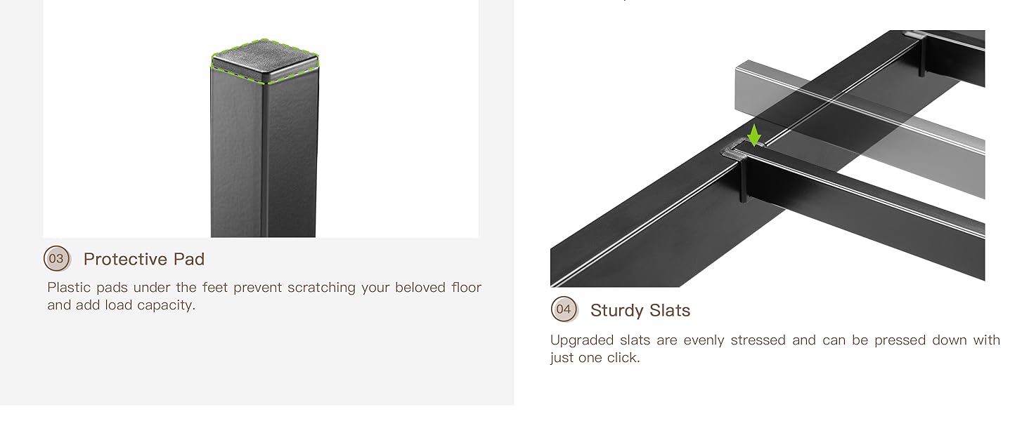 queen bed frame black