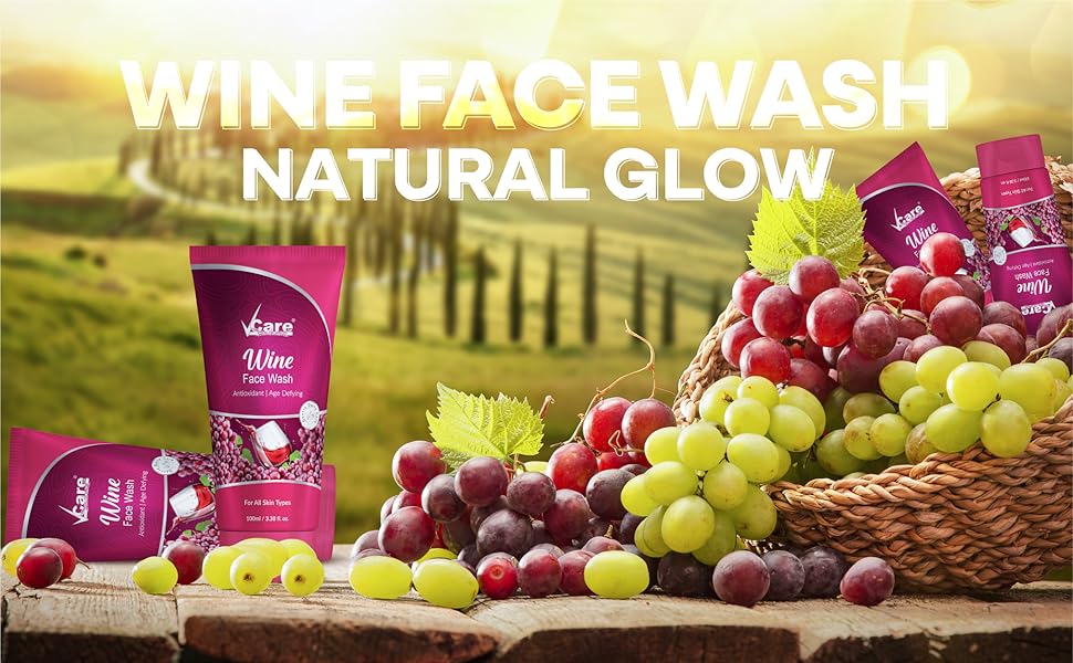 vcare wine face wash