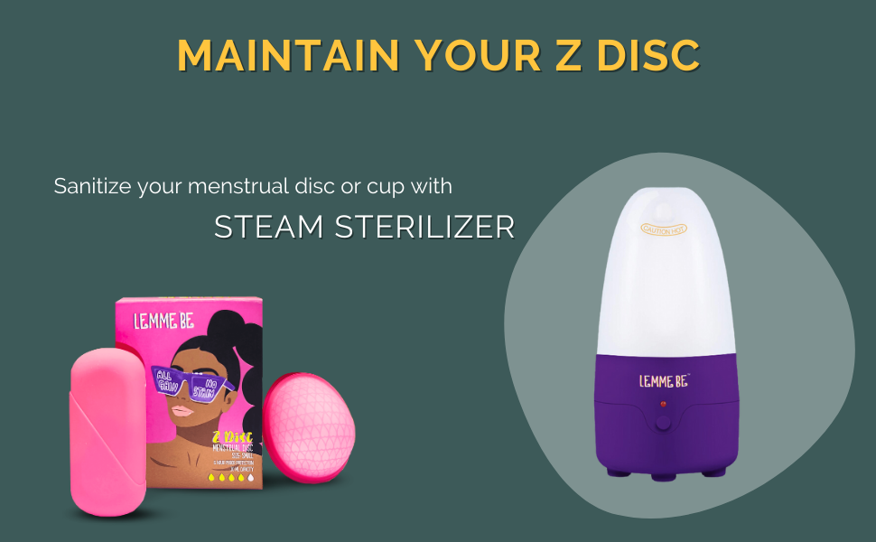 Lemme Be Reusable Menstrual Cup Disc For Women With A Soft Silicone