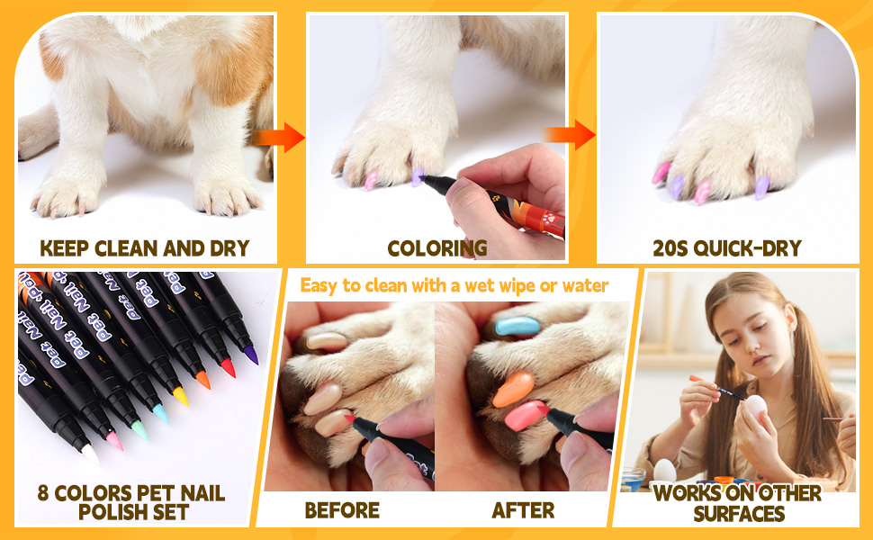 dog nail polish pens