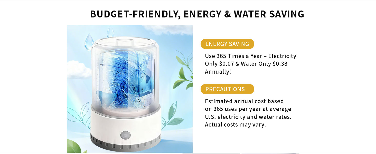 Underwear Washing Machine, BPA-free Portable Mini Washer for Socks, Baby Clothes, Cordless Small Laundry Cup for Travel, Dorm, Apartment, RV, Camp, Kids (Vanilla Off-White) 22 small portable washer machine portable washing machines for dorms