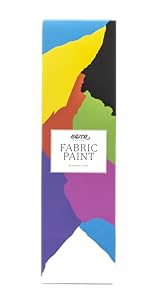 WASHABLE FABRIC PAINT - SET 6 COLOURS 100ML - NAZCA COLORS