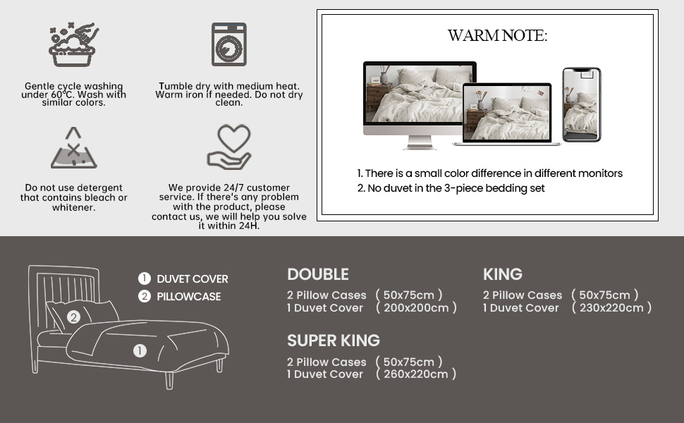 linen bedding set 