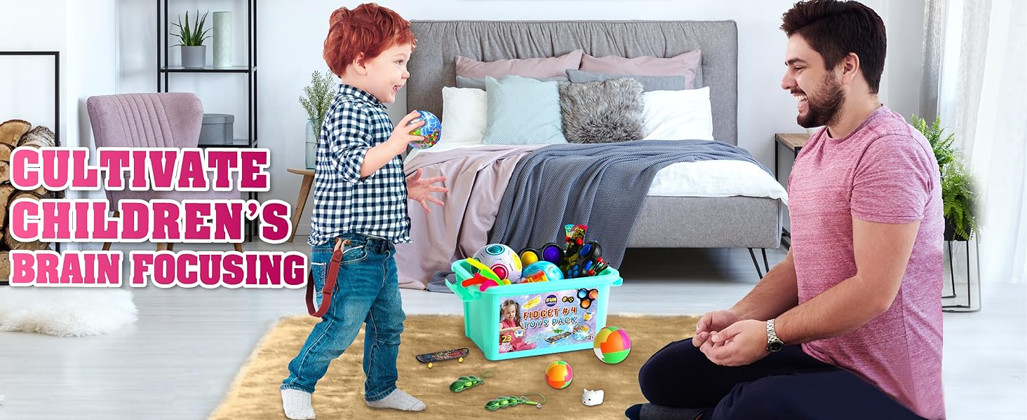 Fidget Toys Box for Girls Boys, FunKidz Fidget Pack for